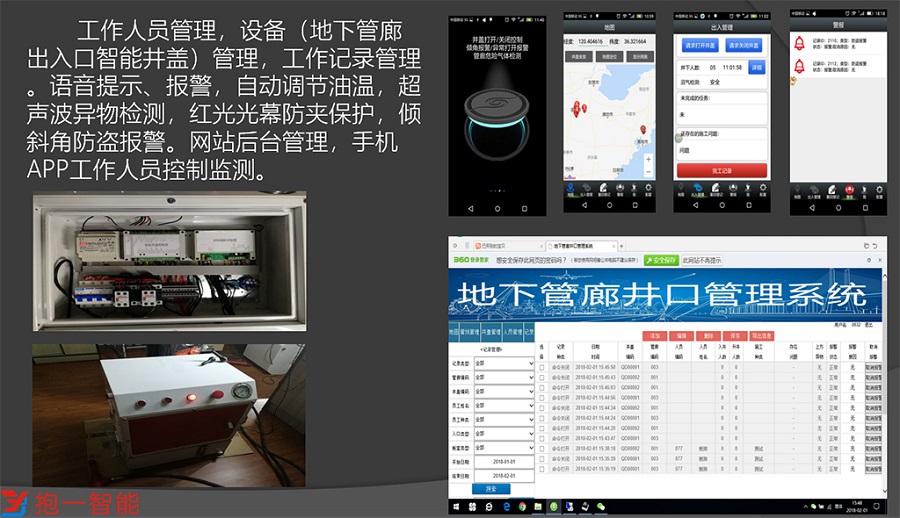 青島抱一智能地下管廊井口管理系統(tǒng)